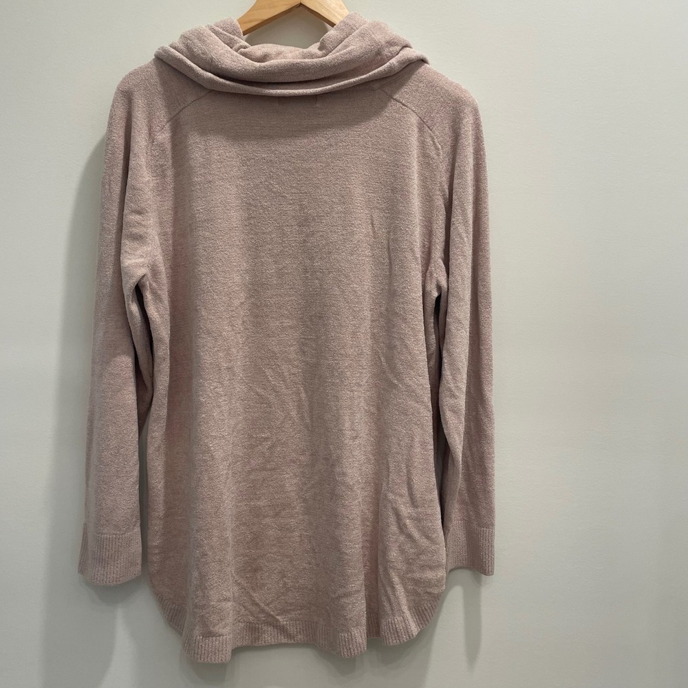 Barefoot Dreams CozyChic Ultra Lite Cowl Neck Pullover Pink BDWCU20680 1X - Picture 2 of 5